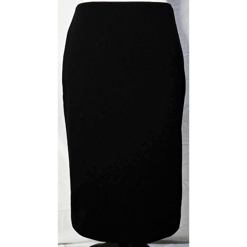 Classiques Entier Midi Pencil Skirt Black High Waisted Rise